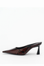 Skylar Mule Burgundy Snake