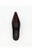 Skylar Mule Burgundy Snake