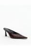 Skylar Mule Burgundy Snake
