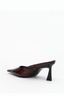 Skylar Mule Burgundy Snake