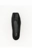Willow Ballet Flat Black Leather
