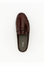 Ivy Loafer Choc Oily Crinkle Leather