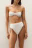 Melina Bikini Top Polka Dot Antique White