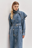 Lorraine Denim Trench Coat Coastal Stone Wash