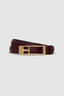 Elly Belt Smooth Leather Fig