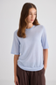 Featherweight Pure Cashmere T-Shirt Pale Blue