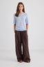 Featherweight Pure Cashmere T-Shirt Pale Blue