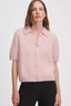 Jada Brushed Cashmere SS Cardi Pink