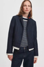 Lawrence Crop Blazer Navy