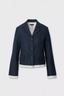 Lawrence Crop Blazer Navy