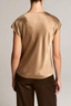 Cowl Neck Cap Sleeve Blouse Carmello