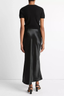 Side Split Slip Skirt Black