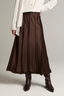 Creased Pleated Skirt Pinewood