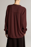 Gathered Top With Studded Trim Black Fig