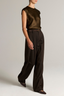 High Waist Trouser Cinderwood Stripe