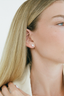 Pear Studs Silver/ Clear