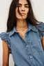 Yoyo Denim Shirt Blue