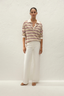 Harlow Oversized Polo Cila Stripe Butter