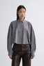 Agnes Shirt Meyer Stripe White Chocolate