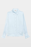 Thely Satin Shirt Bleu Oxford