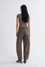 Luna Structured Twill Trouser Taupe