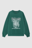 Miles Sweatshirt Leopard Deep Emerald