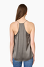 The Racer Charmeuse Cami Gunmetal