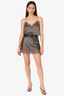 The Racer Charmeuse Cami Gunmetal