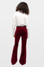 Prevy Velvet Trousers Cherry