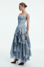 Gleam Gown Metallic Blue