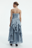 Gleam Gown Metallic Blue