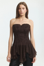 Nisha Bustier Chocolate
