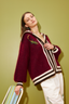 Mokshini Zip Up Cardigan Chocolate