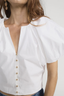 The Dramatic Sleeve Blouse White