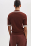 Laurie Cotton Cashmere Polo Rosewood