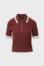 Laurie Cotton Cashmere Polo Rosewood