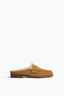 Carter Mule Caramel Suede Shearling