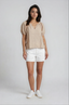 Cosette Linen Top Sand Castle