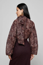 Rhett Oversized Blouse Brown Etched Paisley