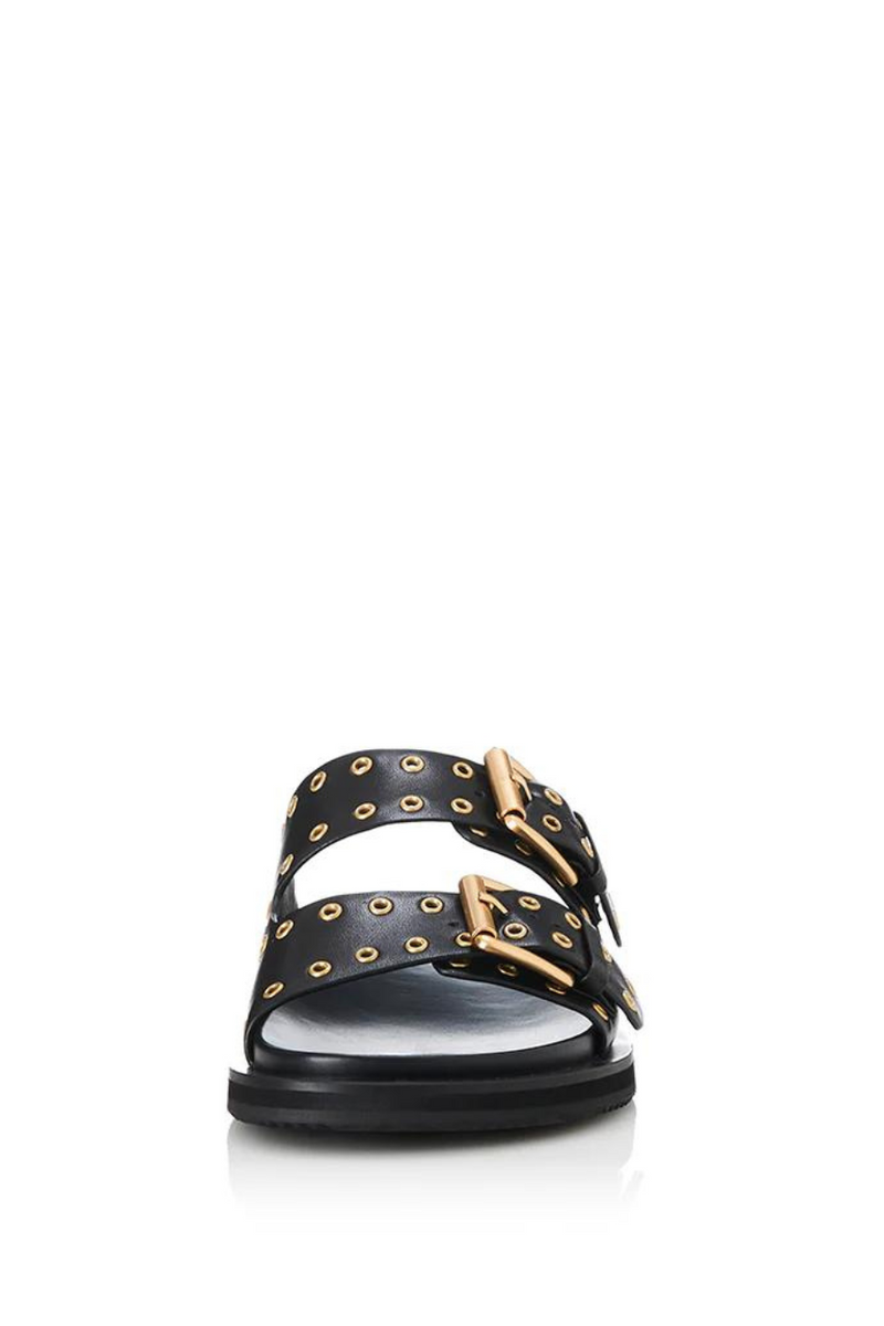 Patsy Sandal Black Leather