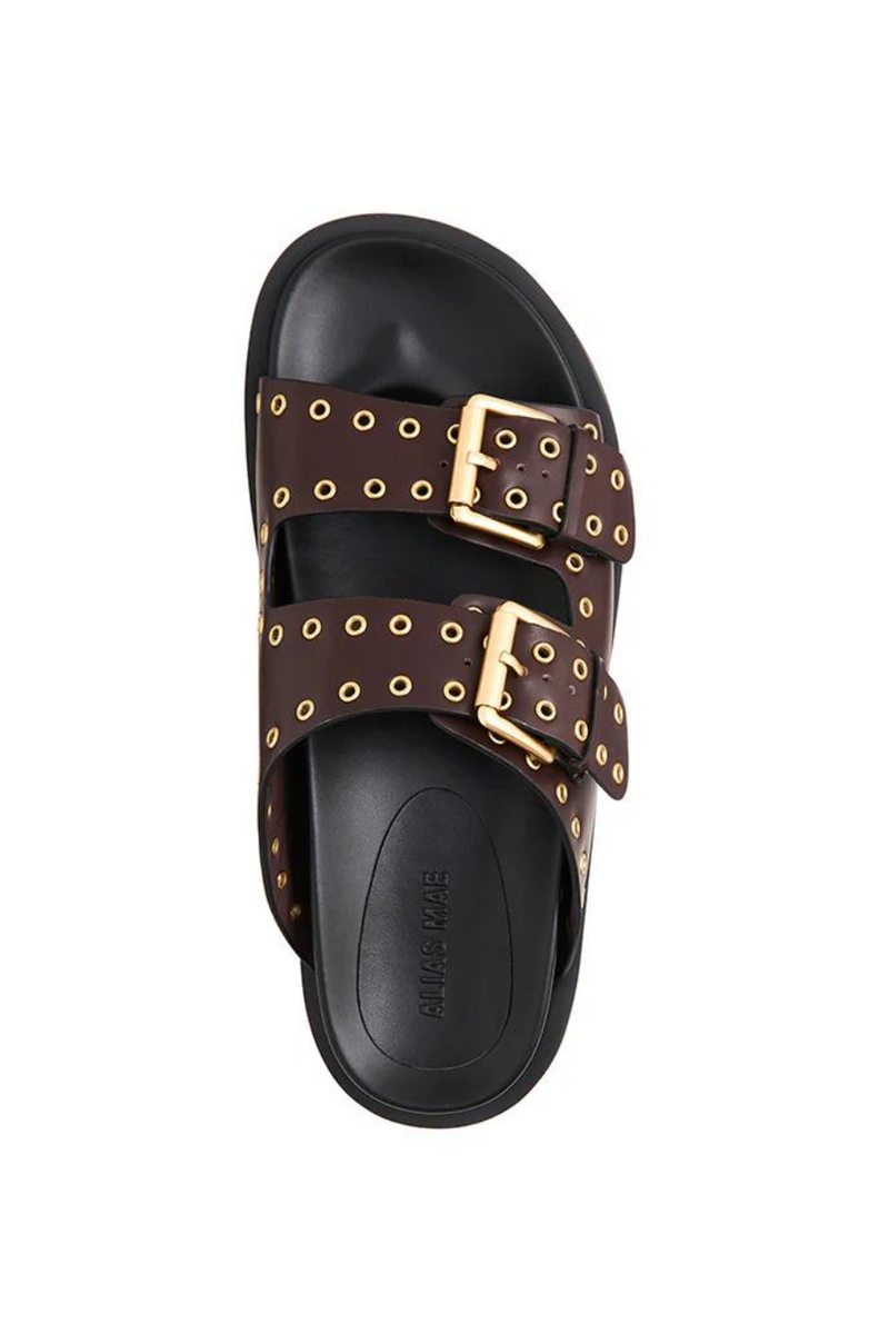 Patsy Sandal Merlot Leather