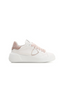 Tres Temple Low Woman Chenille Blanc Rose
