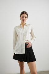 Saige Button Down Shirt Brixton Stripe