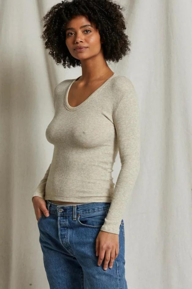 Whitney  Sweater Heather Oatmeal