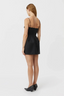 Doherty Peplum Mini Dress Black