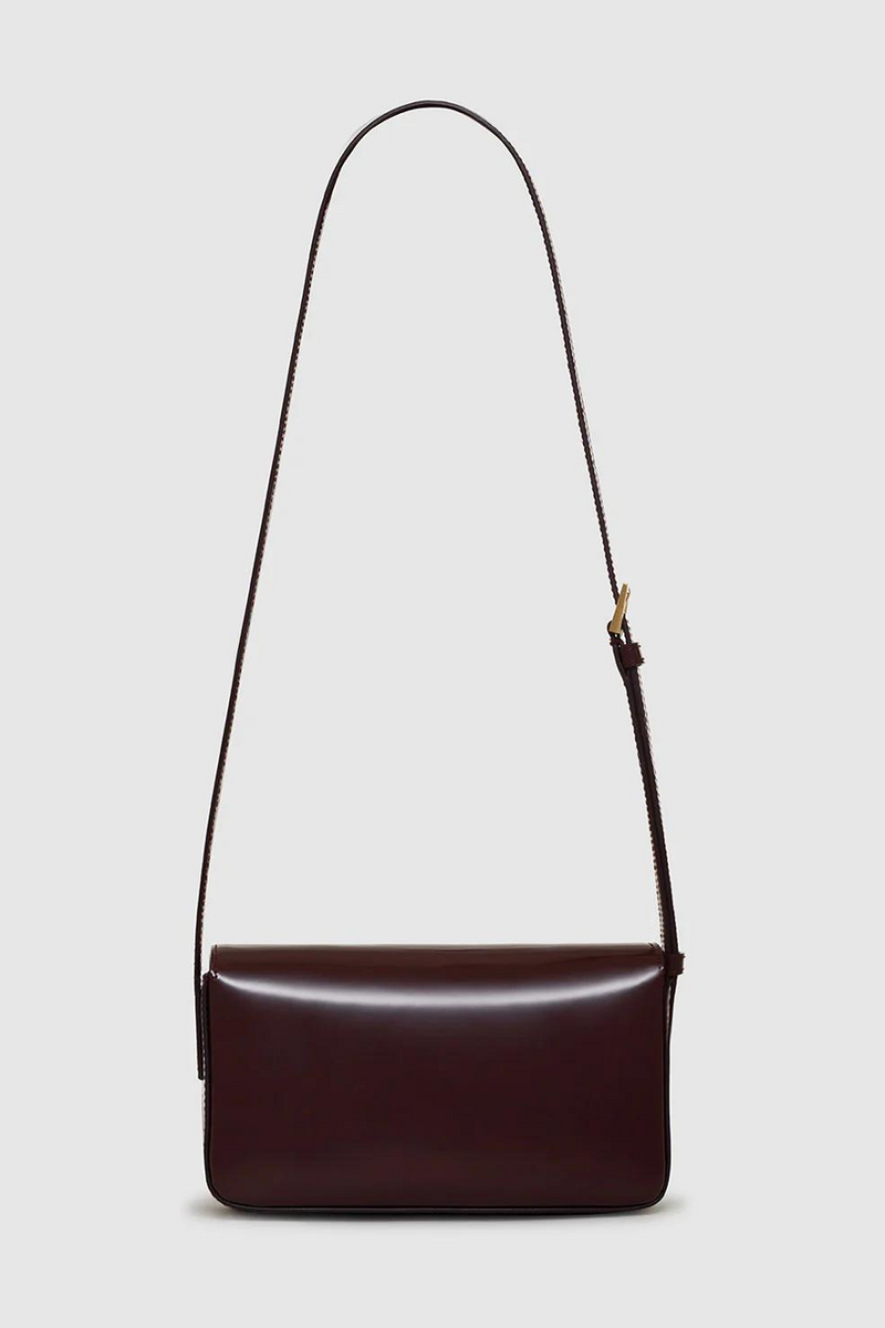 Elly Crossbody Bag High Shine Burgundy