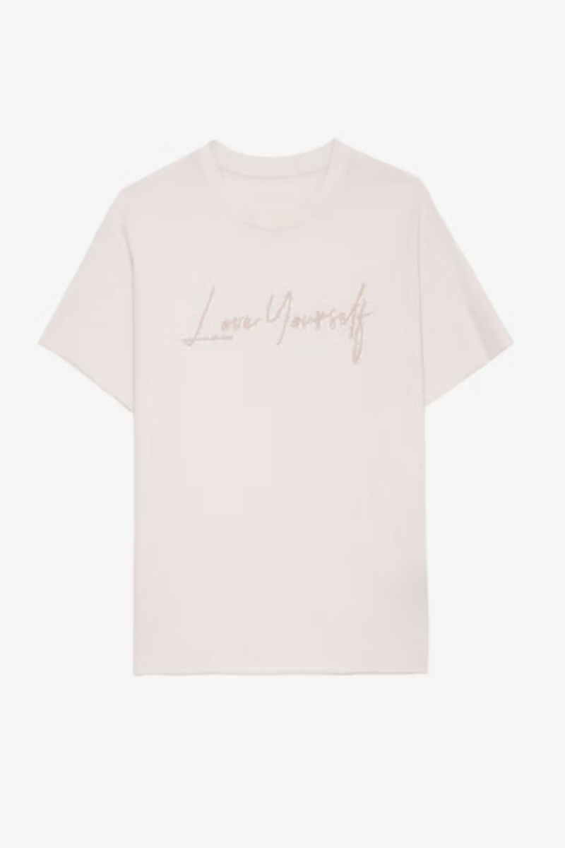 Tommer Love Yourself Diamante T-shirt Sweet