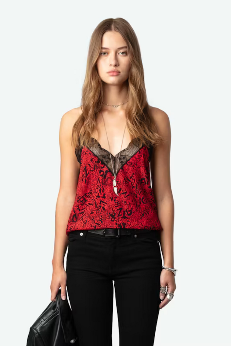 Christy Camisole Crimson