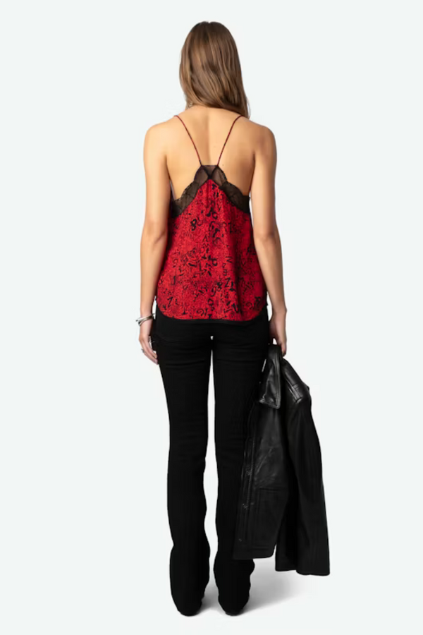 Christy Camisole Crimson