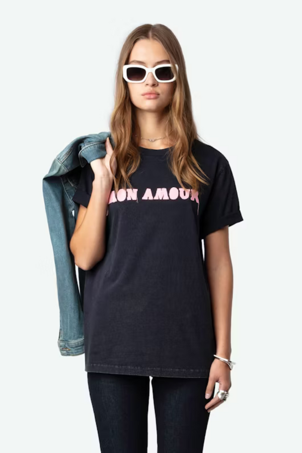 Edwin Mon Amour T-shirt Encre